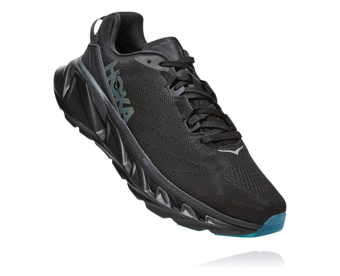 Hoka One One Elevon 2 South Africa - Mens Wide Running Shoes - Black / Dark Grey,JFSWP-8125